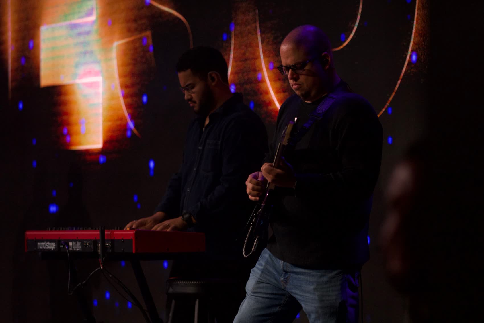 Frank Torres performing on guitar